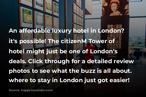 An affordable luxury hotel in London? YES it's possible! The citizenM Tower of London hotel might just be one of London's best deals. Click through for a detailed review with photos to see what the buzz is all about. Deciding where to stay in London just got easier!