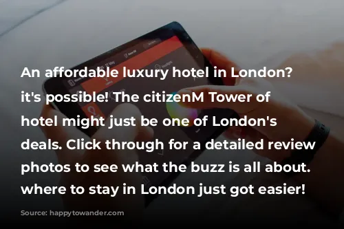 An affordable luxury hotel in London? YES it's possible! The citizenM Tower of London hotel might just be one of London's best deals. Click through for a detailed review with photos to see what the buzz is all about. Deciding where to stay in London just got easier!