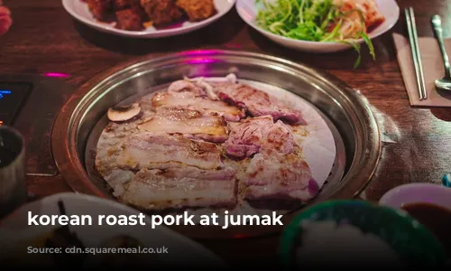 korean roast pork at jumak