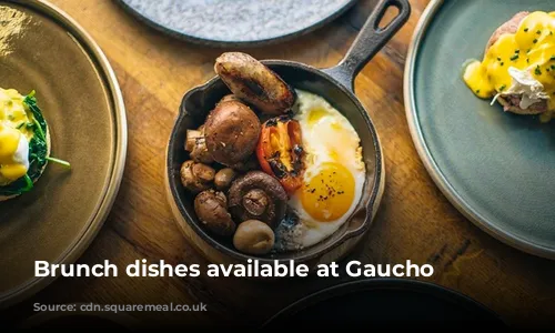 Brunch dishes available at Gaucho restaurants