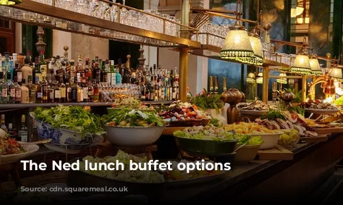 The Ned lunch buffet options