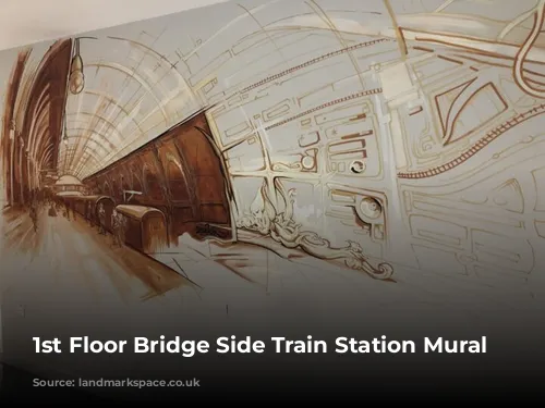 1st Floor Bridge Side Train Station Mural