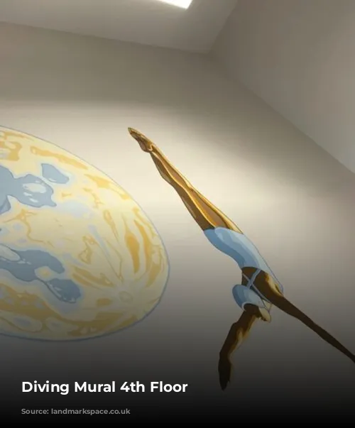 Diving Mural 4th Floor