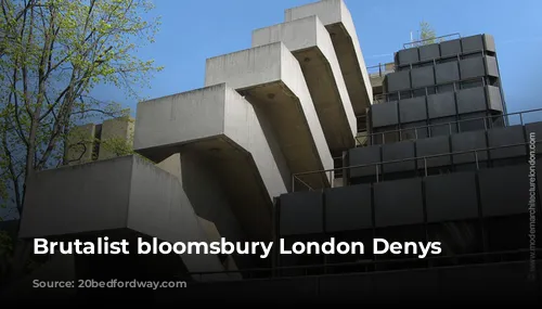 Brutalist bloomsbury London Denys Lasdun