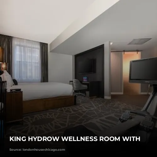 KING HYDROW WELLNESS ROOM WITH THERABODY