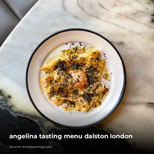 angelina tasting menu dalston london