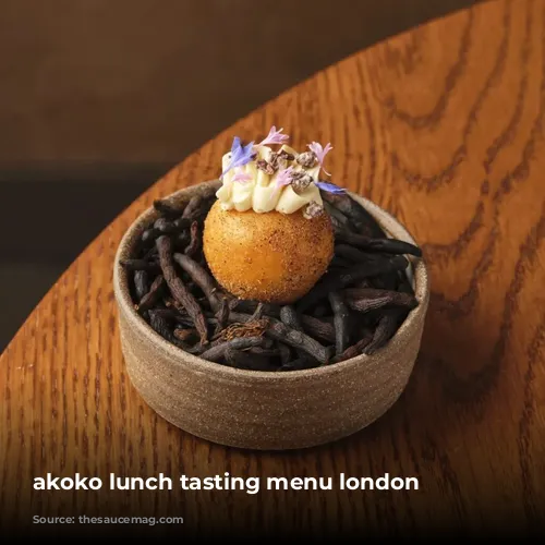 akoko lunch tasting menu london