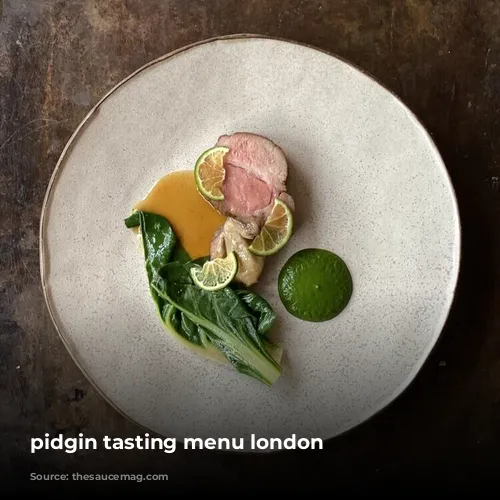 pidgin tasting menu london