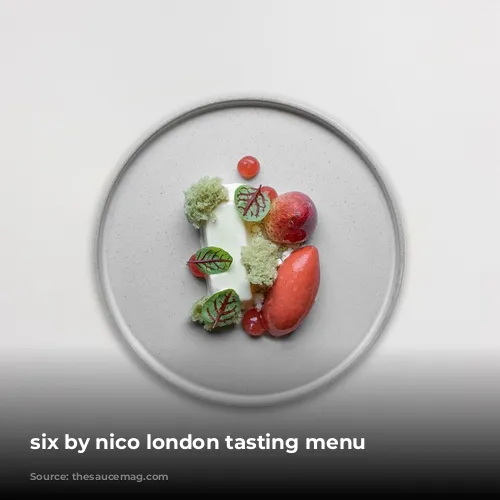 six by nico london tasting menu