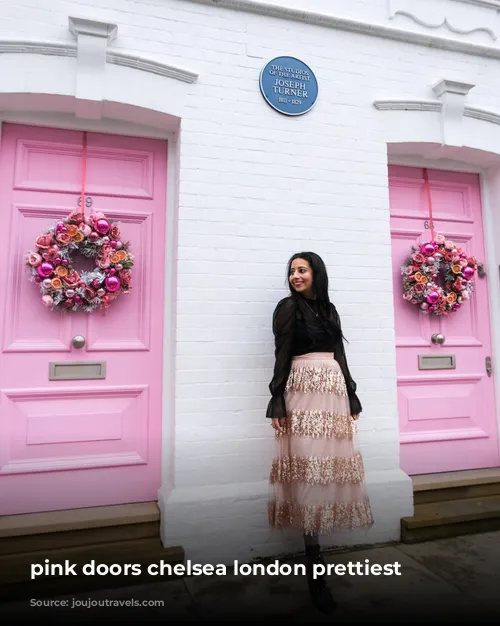 pink doors chelsea london prettiest neighborhood