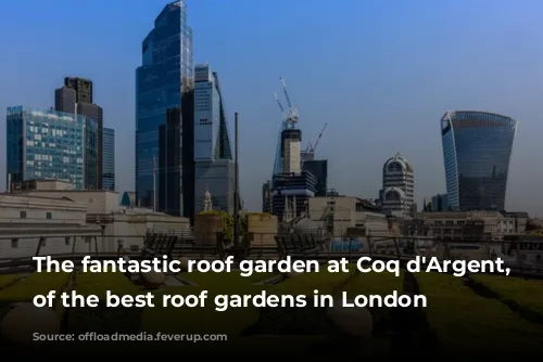 The fantastic roof garden at Coq d'Argent, one of the best roof gardens in London