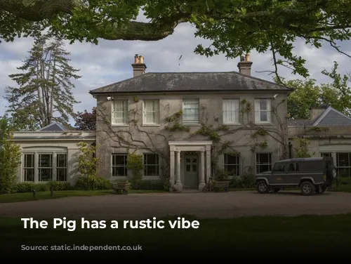 The Pig has a rustic vibe