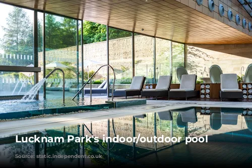 Lucknam Park's indoor/outdoor pool