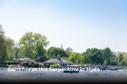 Summer at the Serpentine in Hyde Park