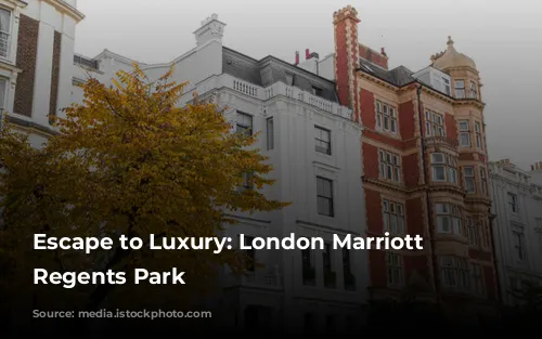 Escape to Luxury: London Marriott Hotel Regents Park