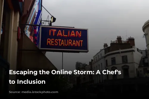 Escaping the Online Storm: A Chef's Journey to Inclusion