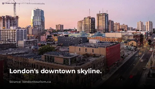 London's downtown skyline.