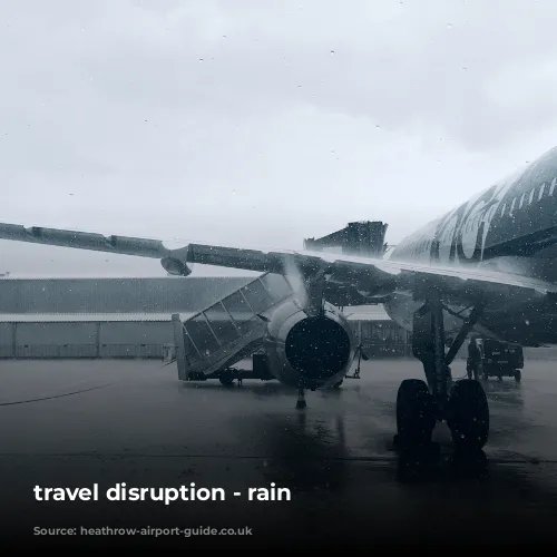 travel disruption - rain