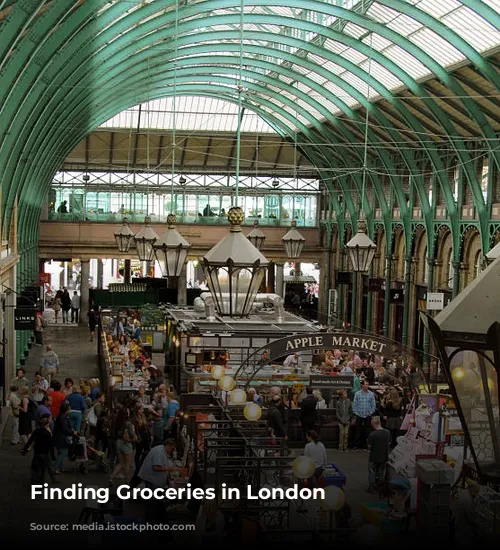 Finding Groceries in London