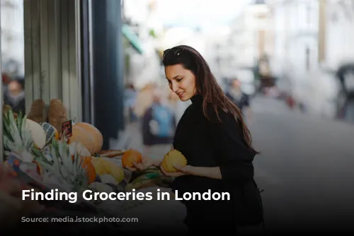 Finding Groceries in London