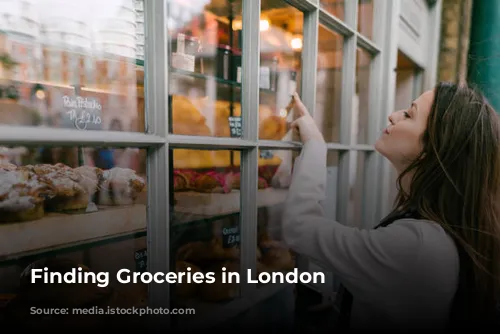 Finding Groceries in London