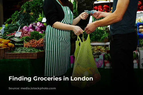 Finding Groceries in London