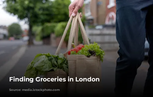 Finding Groceries in London