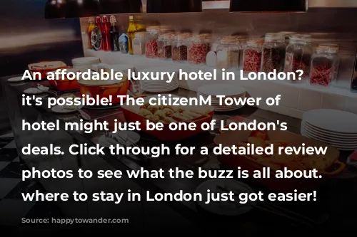 An affordable luxury hotel in London? YES it's possible! The citizenM Tower of London hotel might just be one of London's best deals. Click through for a detailed review with photos to see what the buzz is all about. Deciding where to stay in London just got easier!