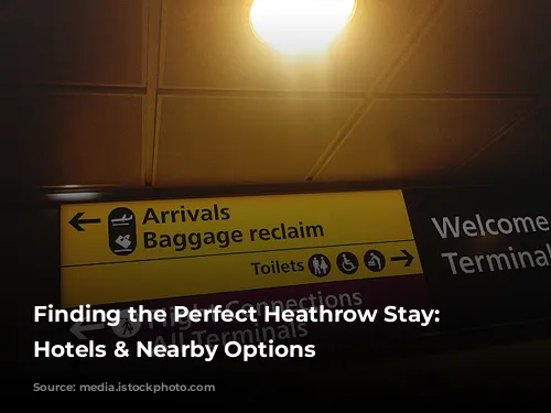 Finding the Perfect Heathrow Stay: Airport Hotels & Nearby Options