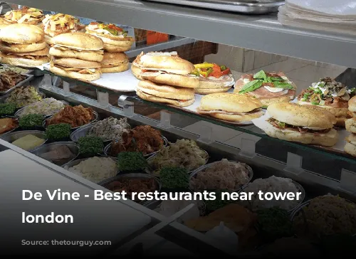 De Vine - Best restaurants near tower of london