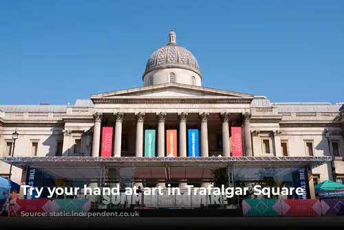 Try your hand at art in Trafalgar Square