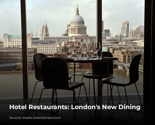 Hotel Restaurants: London's New Dining Hotspots