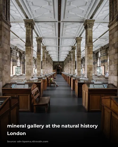 mineral gallery at the natural history museum London