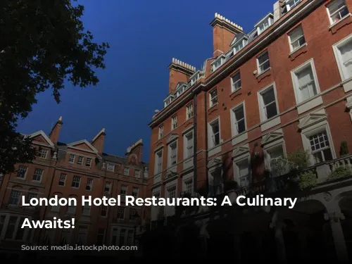 London Hotel Restaurants: A Culinary Adventure Awaits!