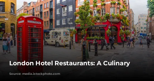 London Hotel Restaurants: A Culinary Journey