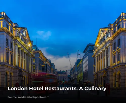 London Hotel Restaurants: A Culinary Journey