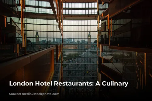 London Hotel Restaurants: A Culinary Journey