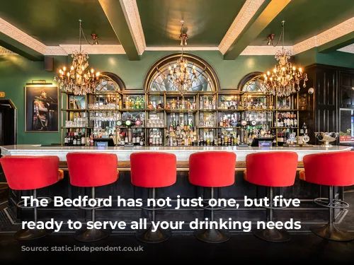 The Bedford has not just one, but five bars ready to serve all your drinking needs