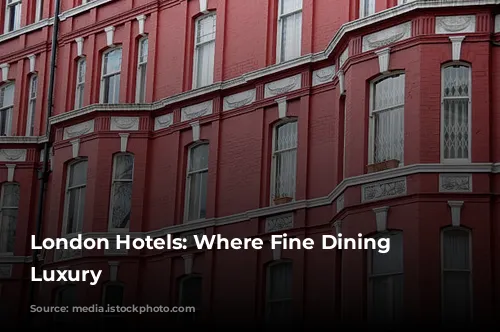 London Hotels: Where Fine Dining Meets Luxury