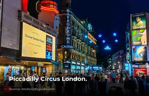 Piccadilly Circus London.