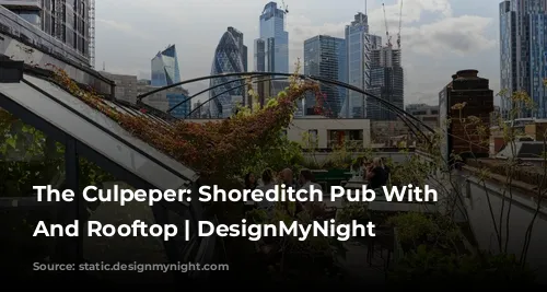 The Culpeper: Shoreditch Pub With Rooms And Rooftop | DesignMyNight