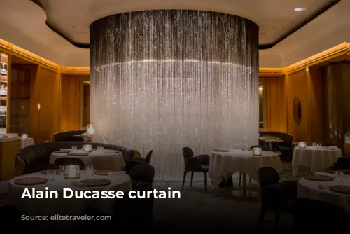 Alain Ducasse curtain