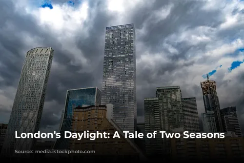 London's Daylight: A Tale of Two Seasons