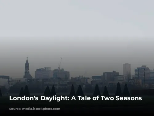 London's Daylight: A Tale of Two Seasons