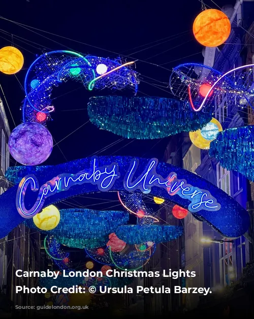 Carnaby London Christmas Lights 2023. Photo Credit: © Ursula Petula Barzey.