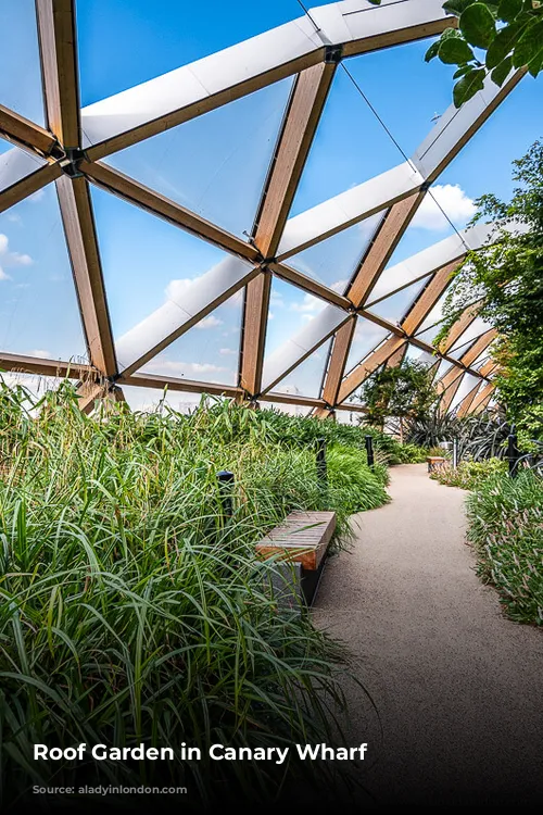 Roof Garden in Canary Wharf