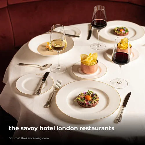 the savoy hotel london restaurants