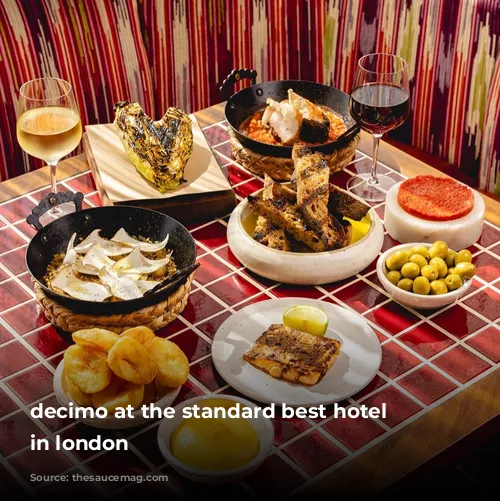 decimo at the standard best hotel restaurants in london