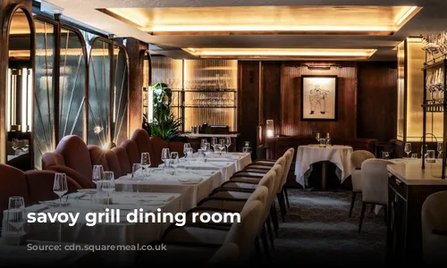 savoy grill dining room