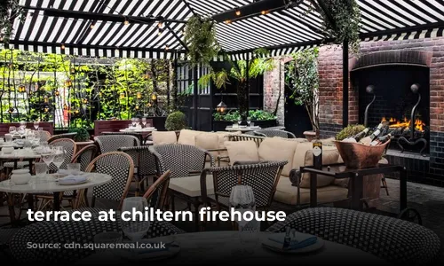 terrace at chiltern firehouse